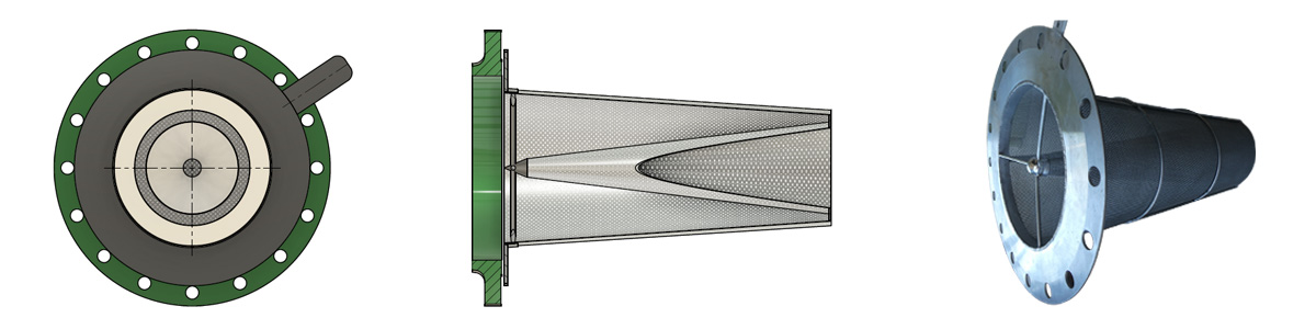 Inline Conical Strainers and Filters for LNG Compressor Station Protection