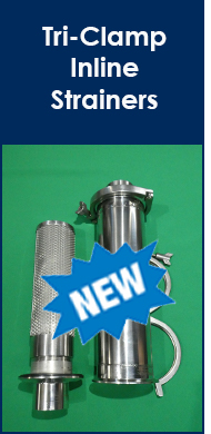 New Monarch Tri Clamp Inline Strainer