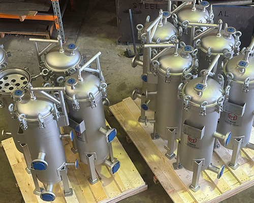 DV Series Multi Cartridge Filter Housing with Davit Lift | Monarch