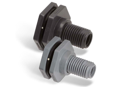 BFA Series Bulkhead Fittings - Oversized Flange